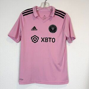 Adidas Messi Inter Miami Home Soccer Jersey 2023 Pink Youth Boys Large 13-14Y